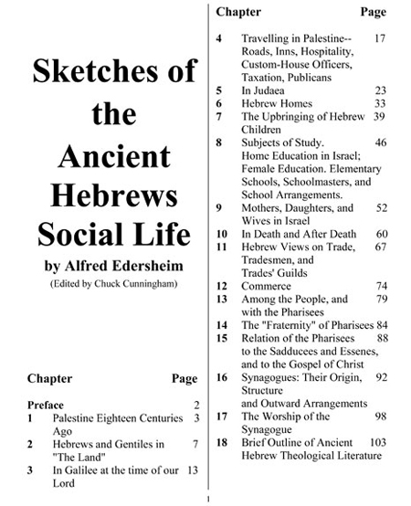 Sketches of Ancient Hebrew Social Life